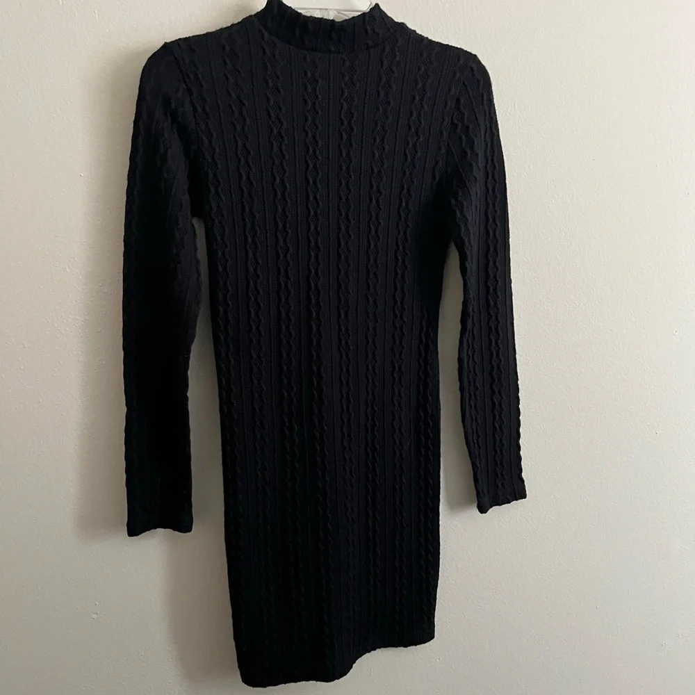 Black Sweater Dress - Picture 5 of 6